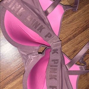 Victoria Secret PINK bra purple and pink